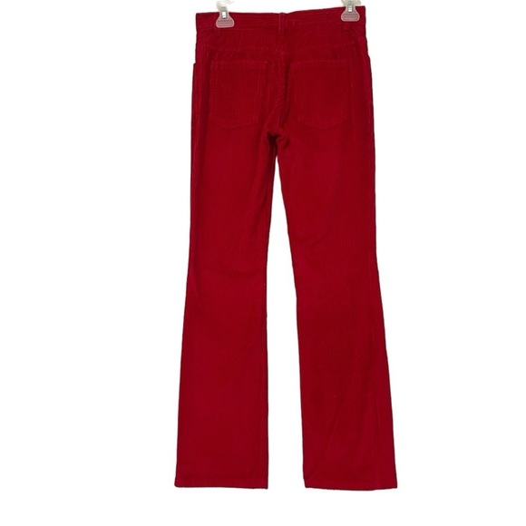 Marc Jacobs Red Corduroy Bootcut Jeans Size 2 - Picture 2 of 7